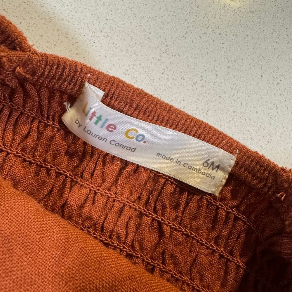 Little Co by Lauren Conrad Baby Girl 6M Copper Fall Dress - Picture 5 of 6